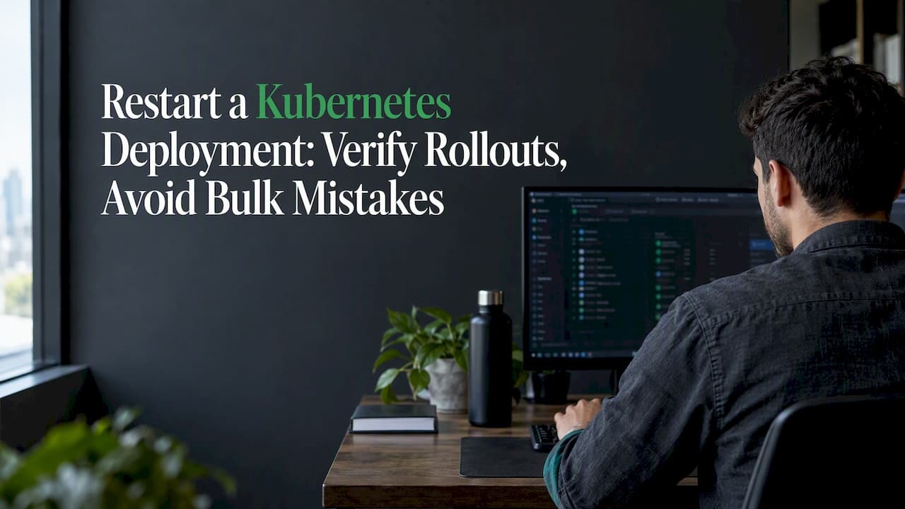 Restart a Kubernetes Deployment: Verify Rollouts, Avoid Bulk Mistakes
